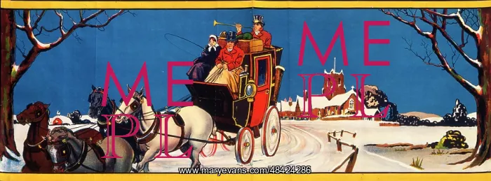  : Horse-drawn coach in the snow