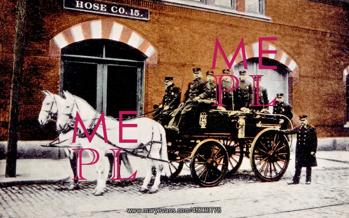 : Horse-drawn fire engine, Provincetown, Rhode ? : Horse-drawn fire engine, Provincetown, Rhode ?