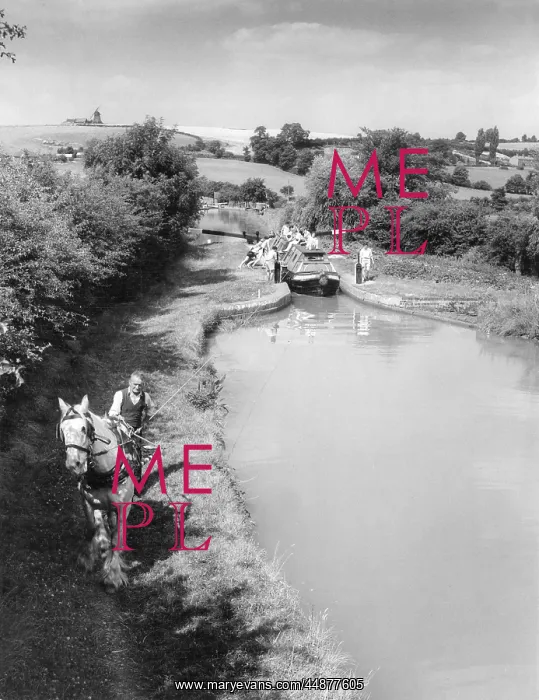 : HORSE-DRAWN NARROW BOAT : HORSE-DRAWN NARROW BOAT