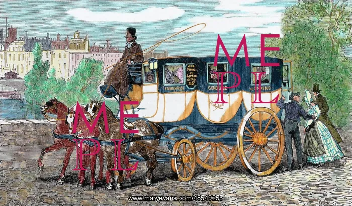 : Horse-drawn omnibus : Horse-drawn omnibus
