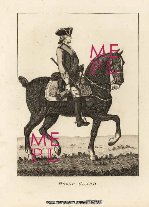 : Horse Guard, 17th century cavalry : Horse Guard, 17th century cavalry