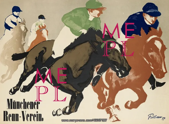 : Horse Racing Poster : Horse Racing Poster