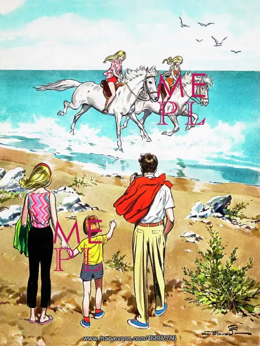  : Horse riding in the surf