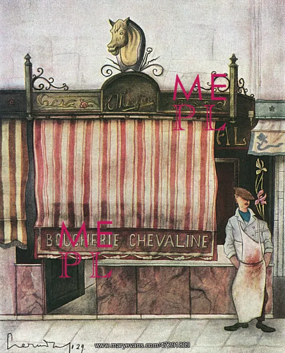 : HORSEMEAT BUTCHER, PARIS : HORSEMEAT BUTCHER, PARIS