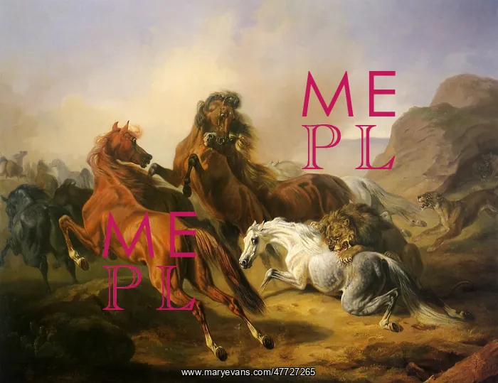  : Horses Attacked by Lions