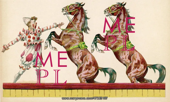  : HORSES AND CLOWN