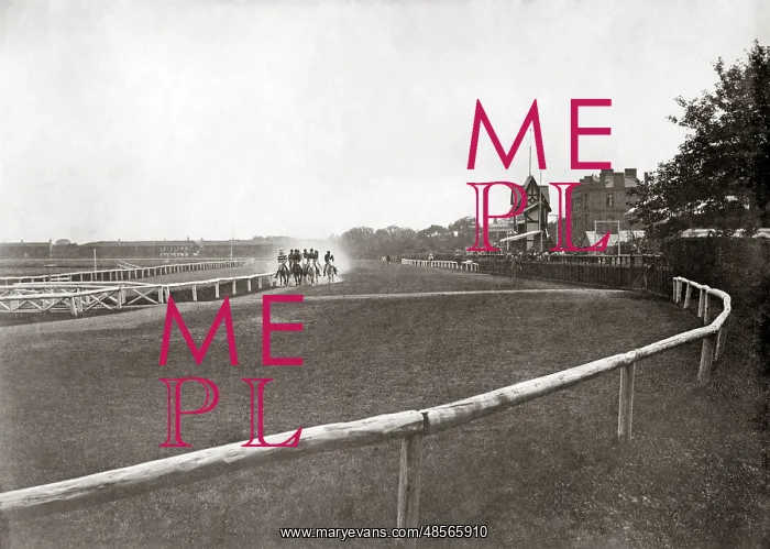 : Horses racing at Shanghai racecourse, China, circa 1880s : Horses racing at Shanghai racecourse, China, circa 1880s
