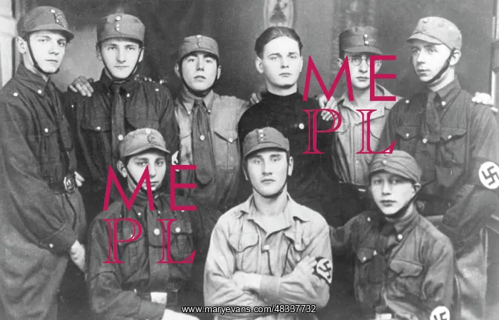 : Horst Wessel with his SA-Sturm, circa 1920s : Horst Wessel with his SA-Sturm, circa 1920s