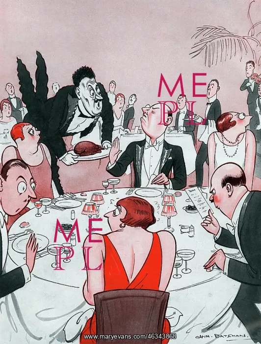 : The Host Who Forgot To Approve The Dish by H M Bateman : The Host Who Forgot To Approve The Dish by H M Bateman