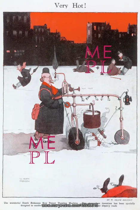 : Very Hot! by William Heath Robinson : Very Hot! by William Heath Robinson