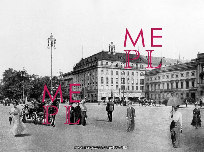 : Hotel Adlon in Berlin, before 1914 : Hotel Adlon in Berlin, before 1914