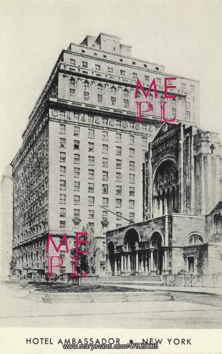  : Hotel Ambassador, New York
