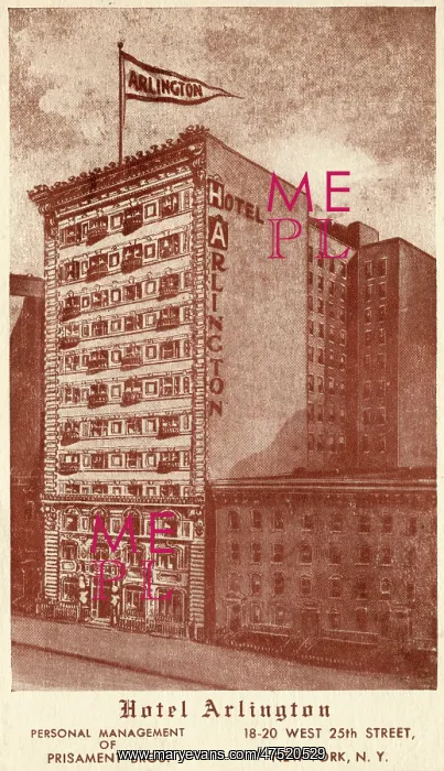  : Hotel Arlington, New York
