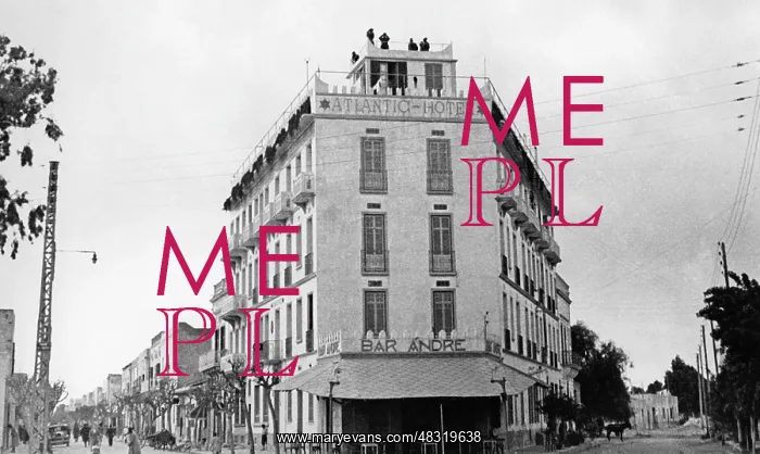: Hotel Atlantic in Gabes in Tunisia, 1938 : Hotel Atlantic in Gabes in Tunisia, 1938