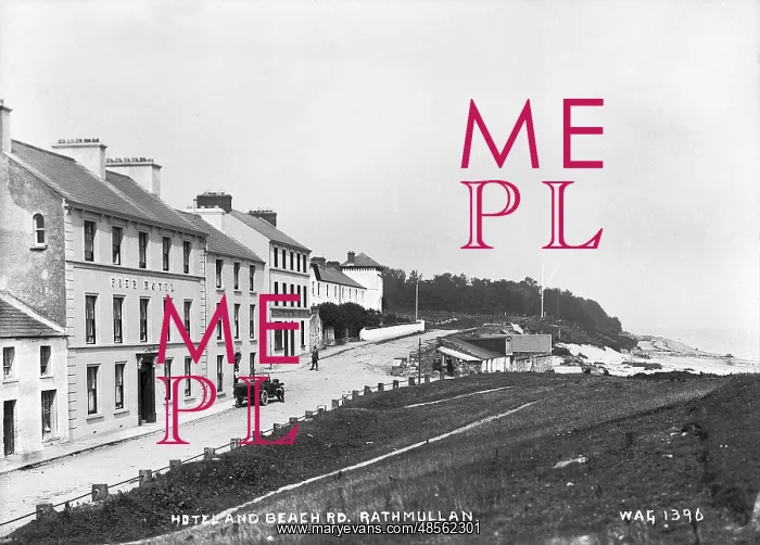 : Hotel and Beach Rd. Rathmullan : Hotel and Beach Rd. Rathmullan