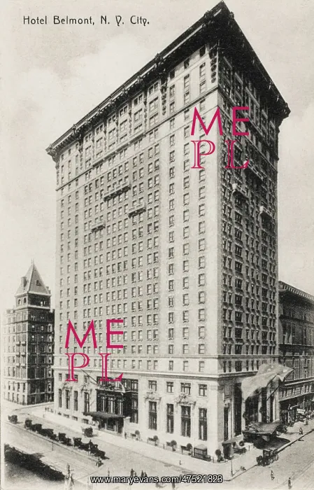  : Hotel Belmont, New York