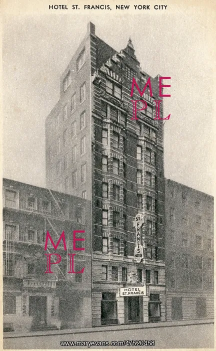 : Hotel St. Francis, New York