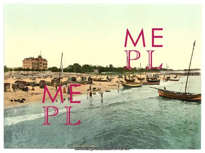 : Hotel Victoria andd beach, Misdroy, Pommeraina, Germany (i : Hotel Victoria andd beach, Misdroy, Pommeraina, Germany (i