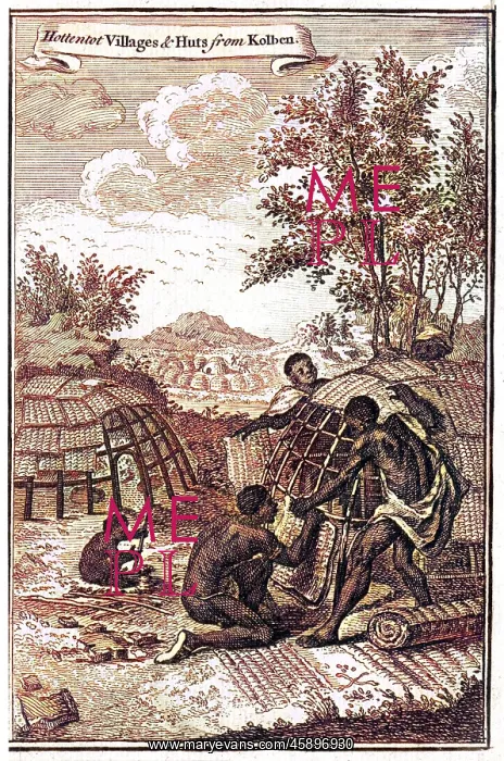 : HOTTENTOT VILLAGE 1750 : HOTTENTOT VILLAGE 1750