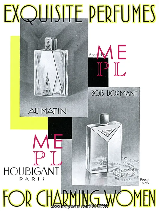 : Houbignant advertisement, 1929 : Houbignant advertisement, 1929
