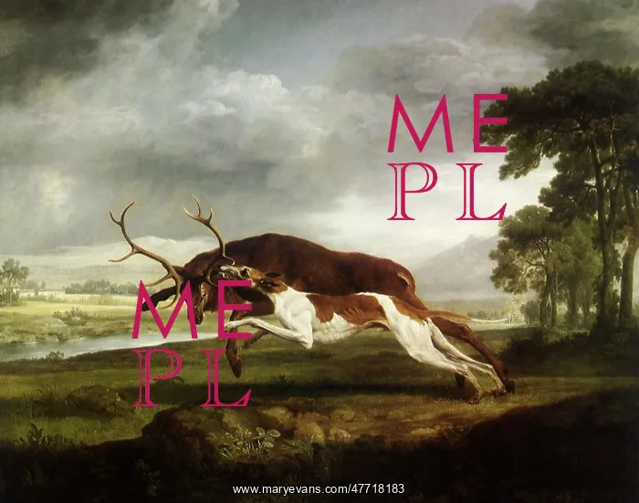  : Hound Coursing a Stag, by Stubbs