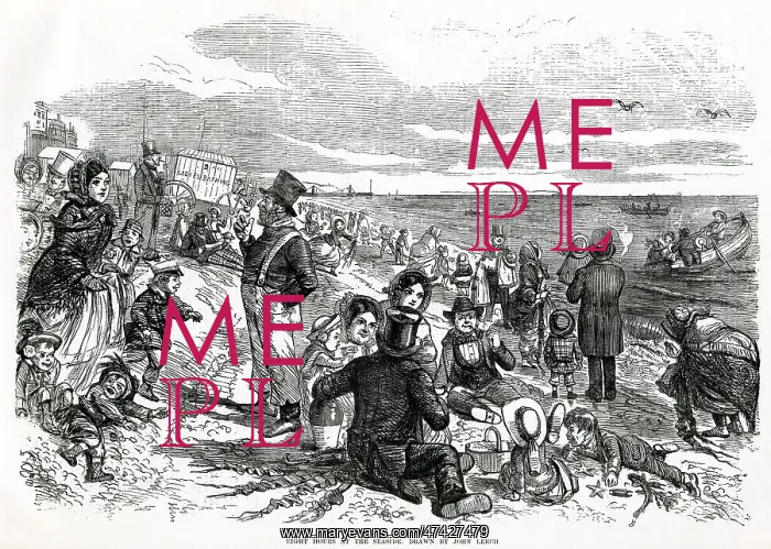 : Eight hours at the beach by John Leech 1875 : Eight hours at the beach by John Leech 1875
