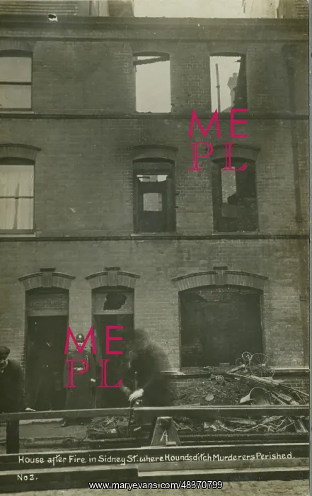 : House after Fire (Siege of Sidney Street) : House after Fire (Siege of Sidney Street)