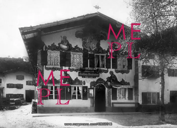 : House of Karl Seitz in Mittenwald, 1922 : House of Karl Seitz in Mittenwald, 1922