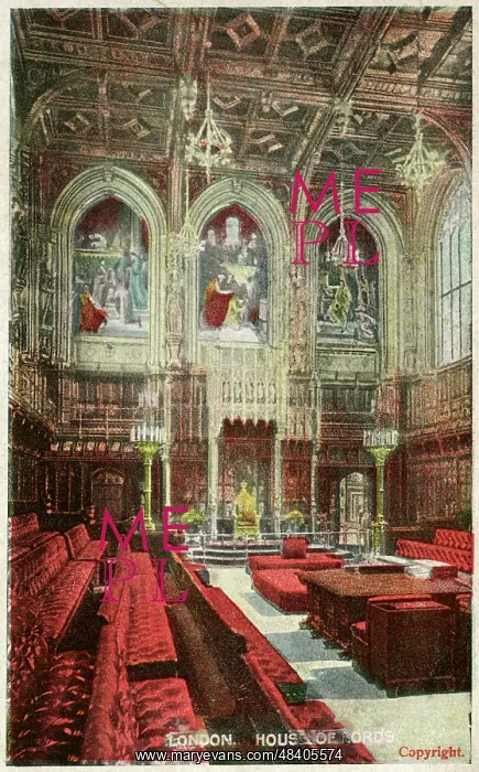 : The House of Lords, Westminster, London : The House of Lords, Westminster, London