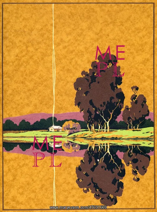  : House on River with Trees