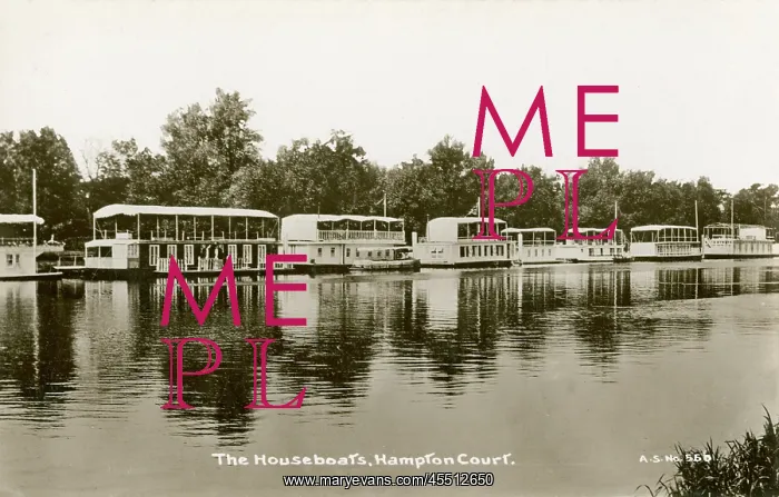 : Houseboats at Hampton Court : Houseboats at Hampton Court