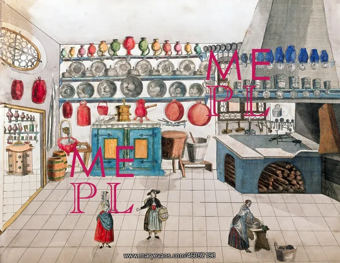 : household, kitchen and kitchenware, Grosskueche : household, kitchen and kitchenware, Grosskueche