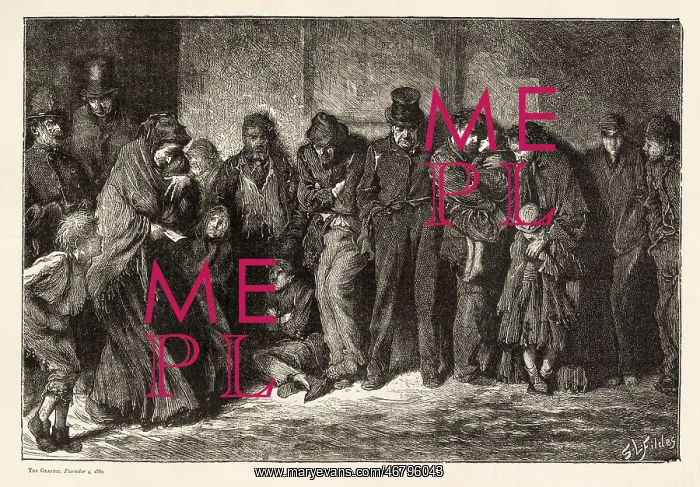 : Houseless and Hungry by Luke Fildes : Houseless and Hungry by Luke Fildes