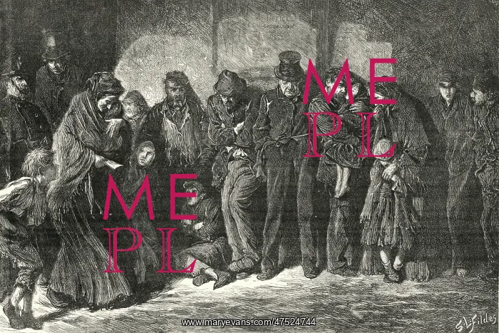 : Houseless and Hungry by Luke Fildes : Houseless and Hungry by Luke Fildes