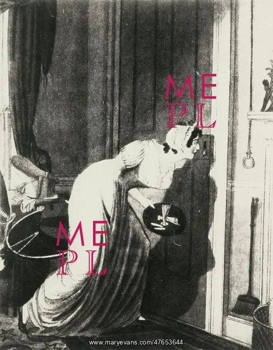 : A Housemaid peeping through a keyhole : A Housemaid peeping through a keyhole
