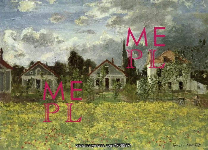  : Houses at Argenteuil, by Monet