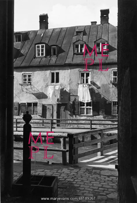 : Houses at the Auer Muehlbach : Houses at the Auer Muehlbach