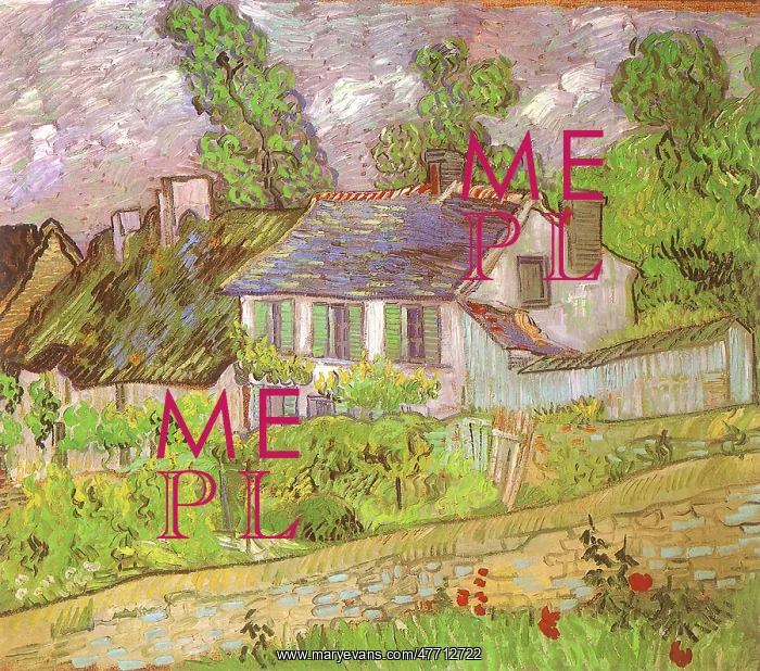  : Houses in Auvers, by Van Gogh