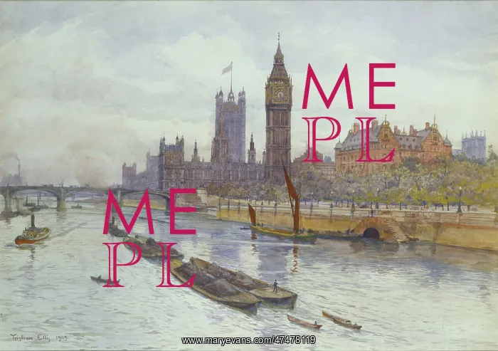 : Houses of Parliament ' barges on river : Houses of Parliament ' barges on river
