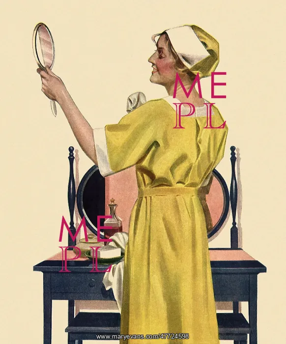  : Housewife admires Mirror