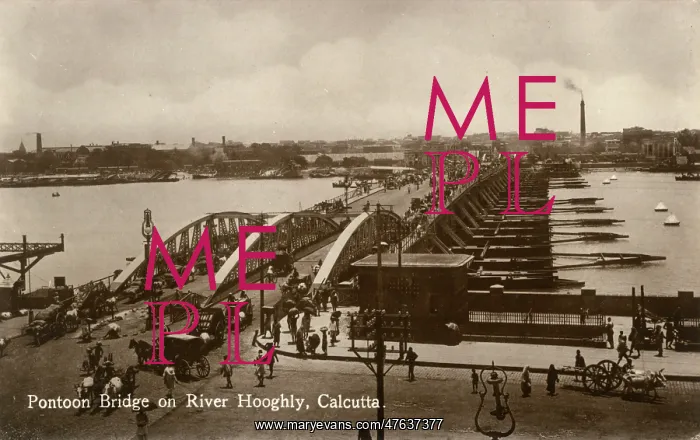 : Howrah Bridge, River Hooghly, Calcutta, India : Howrah Bridge, River Hooghly, Calcutta, India