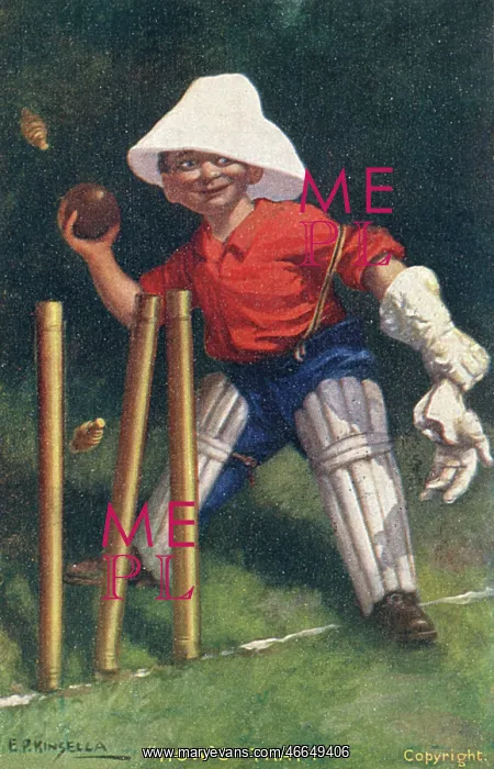 : How's That - A young wicketkeeper whips off the bails : How's That - A young wicketkeeper whips off the bails
