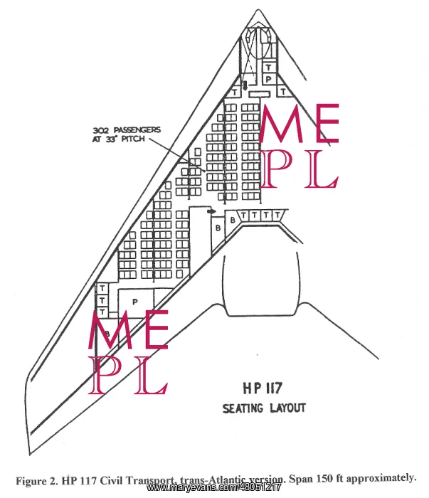 : HP117 civil transport transatlantic version : HP117 civil transport transatlantic version