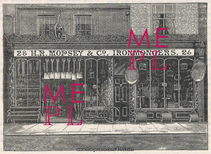 : H.R Mopsey & Co Ironmongers : H.R Mopsey & Co Ironmongers