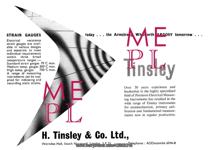 : H.Tinsley & Co - High Temperature Strain Gauges : H.Tinsley & Co - High Temperature Strain Gauges