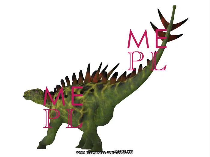 : Huayangosaurus dinosaur on white background : Huayangosaurus dinosaur on white background