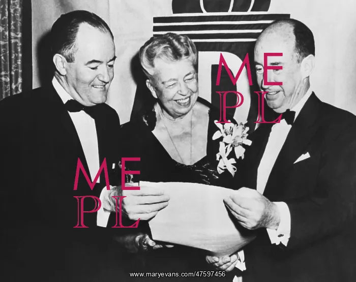: Hubert Humphrey, Eleanor Roosevelt, & Adlai Stevenson : Hubert Humphrey, Eleanor Roosevelt, & Adlai Stevenson