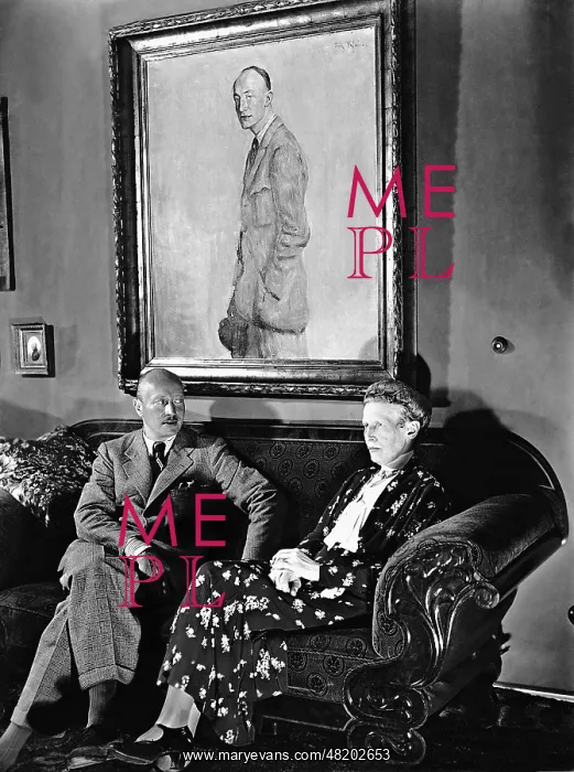 : Hubert von Meyerinck with his mother : Hubert von Meyerinck with his mother
