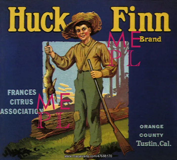  : Huck Finn Fruit Label