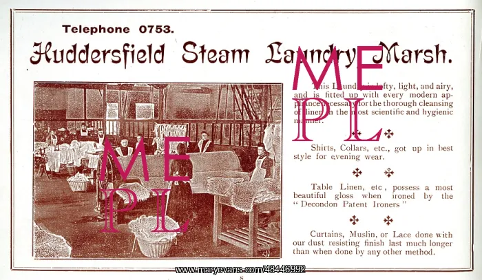 : Huddersfield Steam Laundry, Marsh, Huddersfield : Huddersfield Steam Laundry, Marsh, Huddersfield